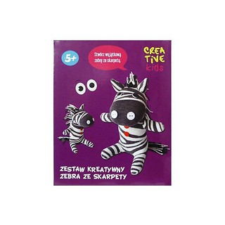 Zestaw kreatywny Zebra ze skarpety CREATIVE KIDS