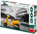 Puzzle 500 Skuter przed Koloseum DINO