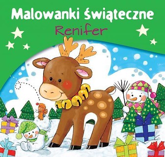 Malowanki świąteczne. Renifer