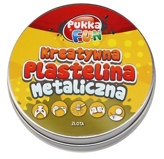 Kreatywna plastelina - Metaliczna złota