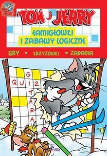 Tom i Jerry.Łamigłówki i zabawy logicz. (czerwone)