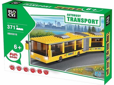 Klocki Blocki Transport Autobus Przegubowy