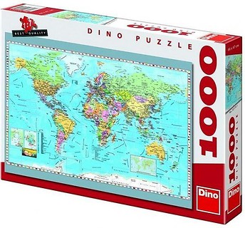 Puzzle 1000 Mapa Polityczna DINO