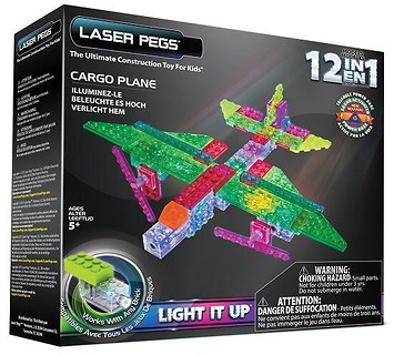 Klocki laser pegs 12 w 1 Cargo plane