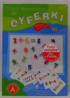 Puzzle magnetyczne - Cyferki ALEX