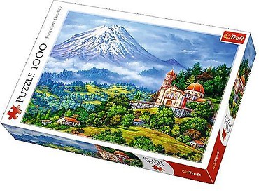 Puzzle 1000 Pejzaż z wulkanem TREFL