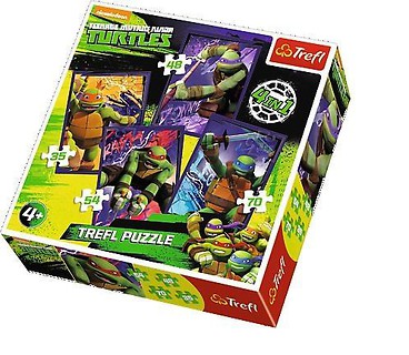 Puzzle 4w1 Wojownicze Żółwie Ninja TREFL