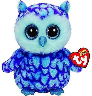 Ty Beanie Boos Oskar - Niebieska Sowa 28 cm