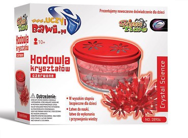 Hodowla kryształów - czerwone