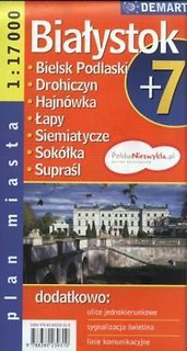 Plan miasta Białystok +7 1:17 000 DEMART