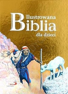 Ilustrowana Biblia dla dzieci złota okładka