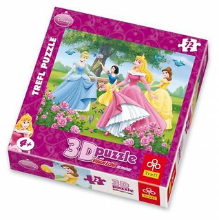 Puzzle 72 Księżniczki Różany ogród 3D TREFL