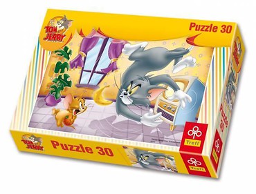 Puzzle 30 Tom & Jerry Owocowa bitwa TREFL