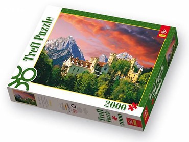 Puzzle 2000 Zamek Hohenschwangau, Bawaria TREFL