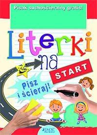 Literki na start. Książka z pisakiem suchościeraln