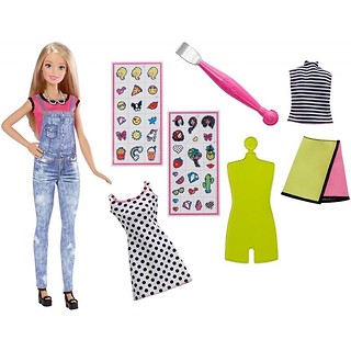 Barbie D.I.Y. Modne naklejki + lalka 2