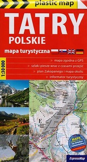 Plastic map Tatry polskie 1:30 000