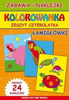 Kolorowanka. Łamigłówki. Zeszyt czterolatka