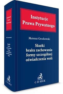 Skutki braku zachowania formy szczeg. ośw. woli