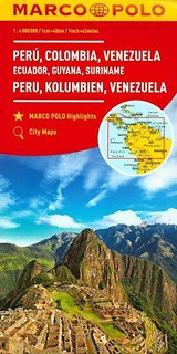 Mapa Marco Polo - Peru, Kolumbia, Wenezuela w.2017