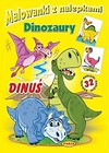 Malowanki z nalepkami. Dinozaury. Dinuś