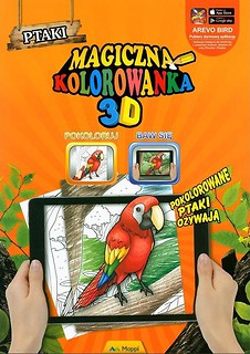 Magiczna kolorowanka 3D - Ptaki