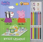 Świnka Peppa. Rysuj i zgaduj. Zabawy z kredkami