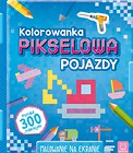 Kolorowanka pikselowa z naklejkami. Pojazdy