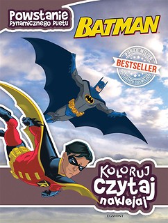 Koloruj, czytaj, naklejaj. Batman