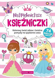 Kolorowanka z naklej.- Najpiękniejsze księżniczki