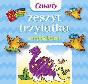 Czwarty zeszyt trzylatka z naklejkami