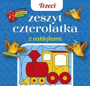 Trzeci zeszyt czterolatka z naklejkami