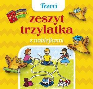 Trzeci zeszyt trzylatka z naklejkami