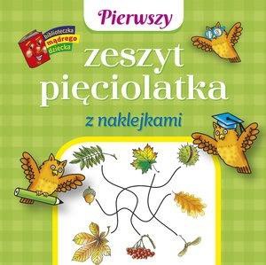 Pierwszy zeszyt pięciolatka z naklejkami