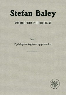 Wybrane pisma psychologiczne T.1