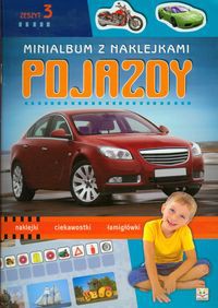 Minialbum z naklejkami Pojazdy zeszyt 3